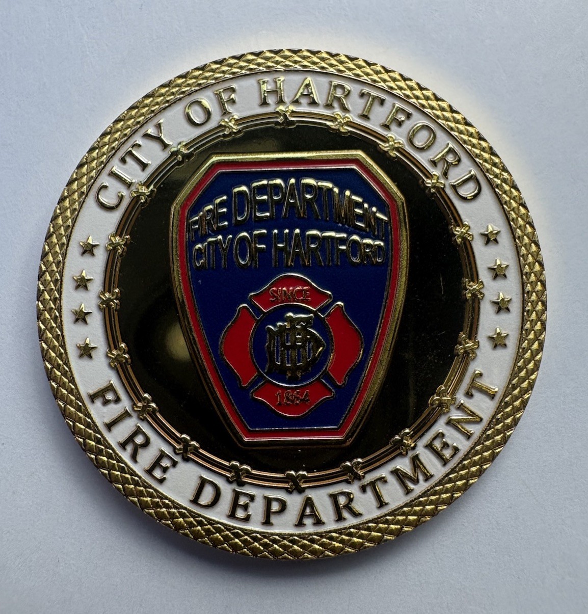 Hartford Connecticut Fire Department Challenge Coin