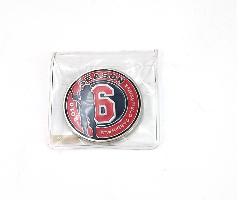 Season 6 Springfield Cardinals 2010 Commemorative Medallion Silver Tone OO