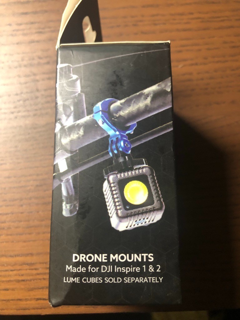 Lume Cube Drone Mounts for DJI Inspire 1 & 2 (Includes 2 Mounts)