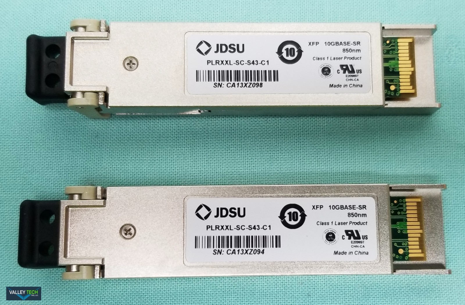 JDSU Transceiver Modules PLRXXL SC S43 C1 850nm XFP 10Gbase SR Lot of 2 Open box