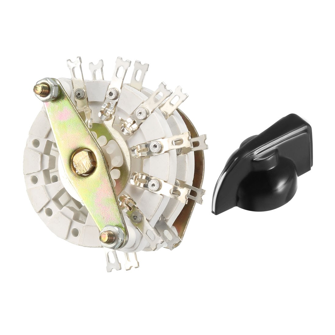 2P6T 2 Pole 6 Position 2 Deck Band Channel Rotary Switch Selector