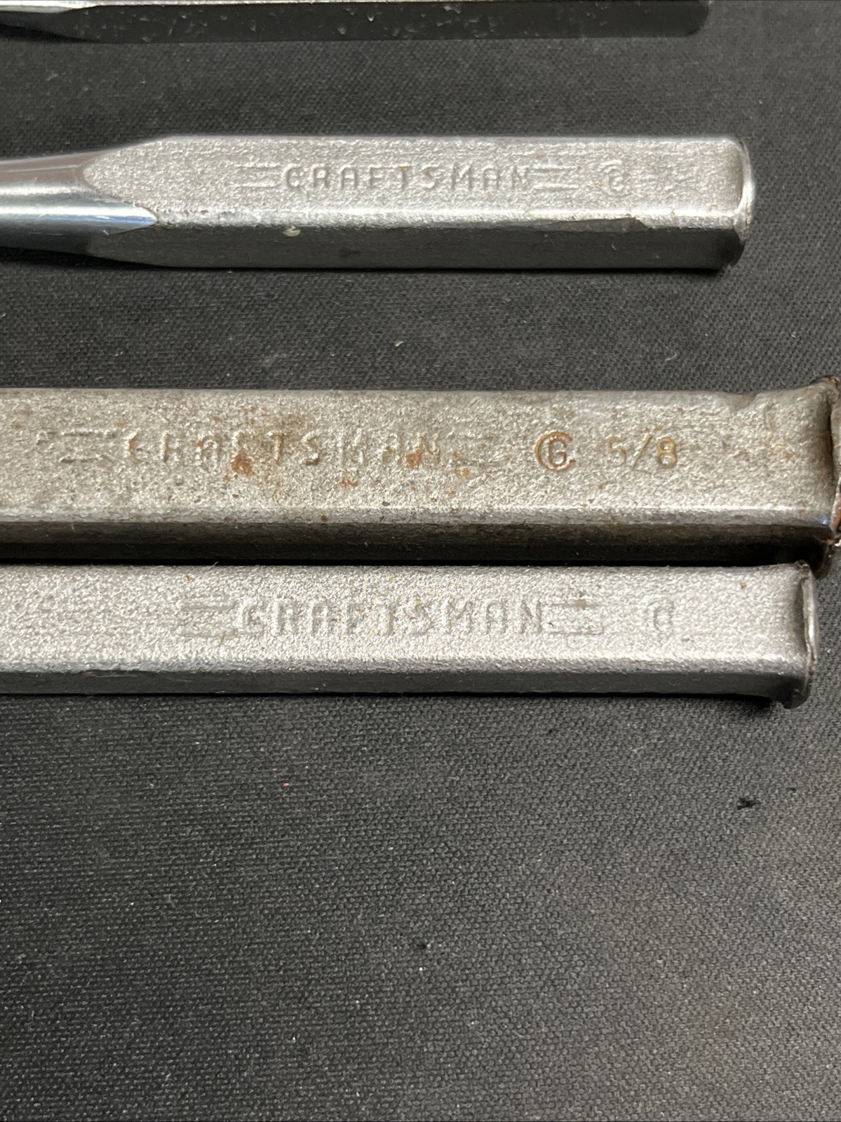 Vintage Craftsman Chisel & Punch Set, Circle G