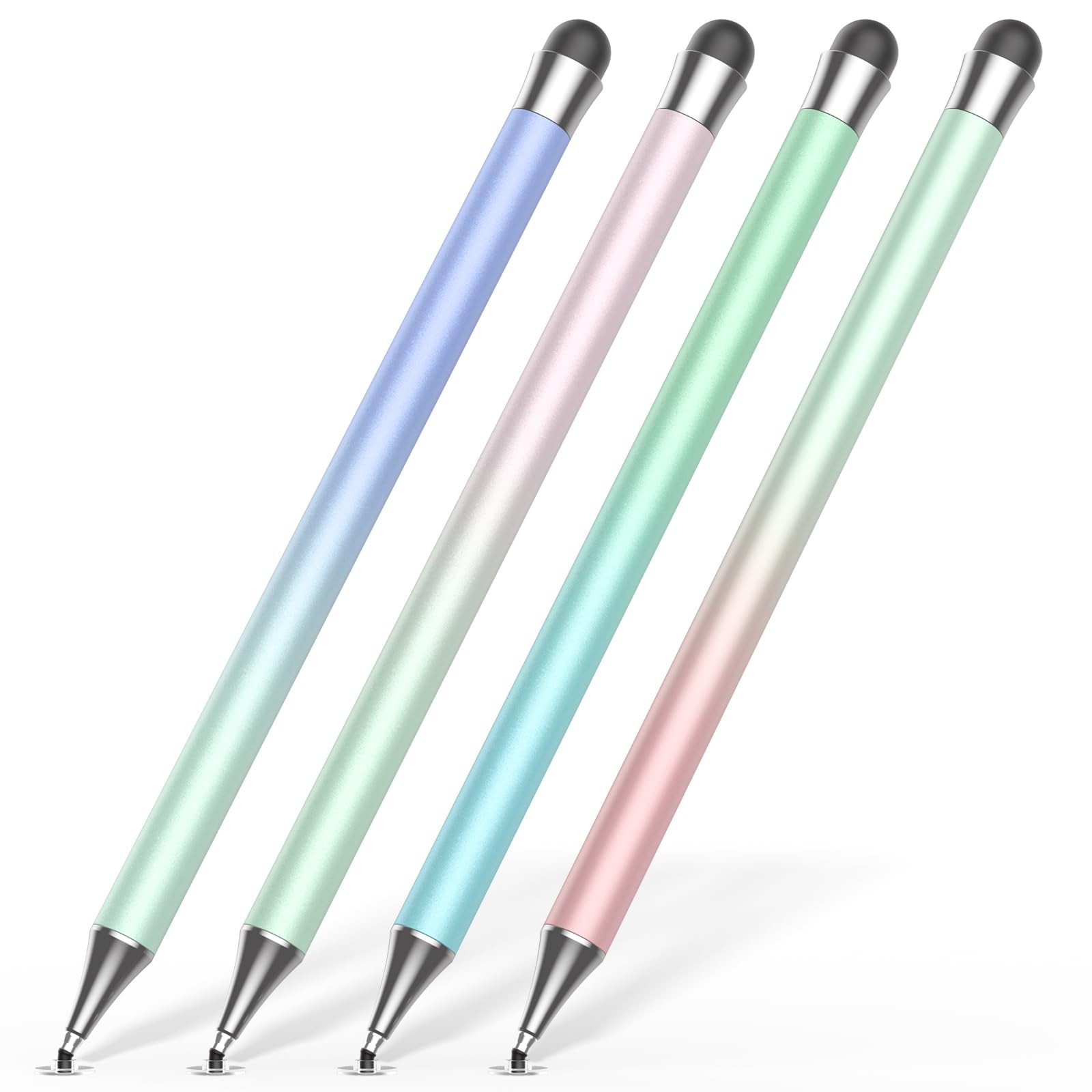 Stylus Pen for Touchscreen 4Pcs, 2 in 1 Stylus Pen for iPad, High Precision a...