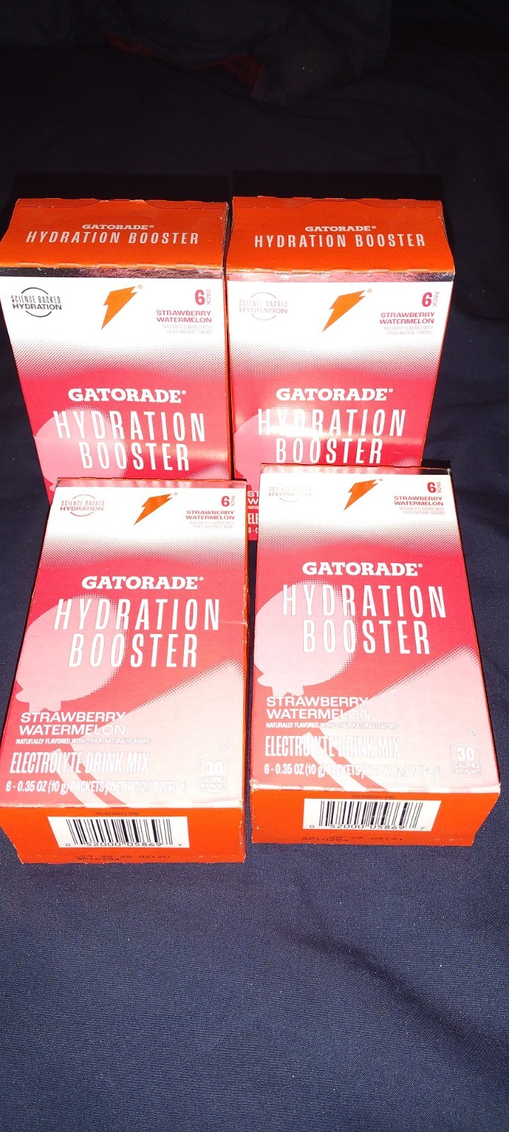 Gatorade HYDRATION BOOSTER Electrolyte Drink Mix   2 box 12 packets.