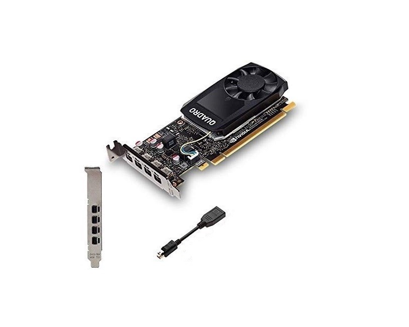 Open Box 4GB HP 1ME01AA nVIDIA Quadro P1000 4x MDP PCI EX 3.0 Graphics Card