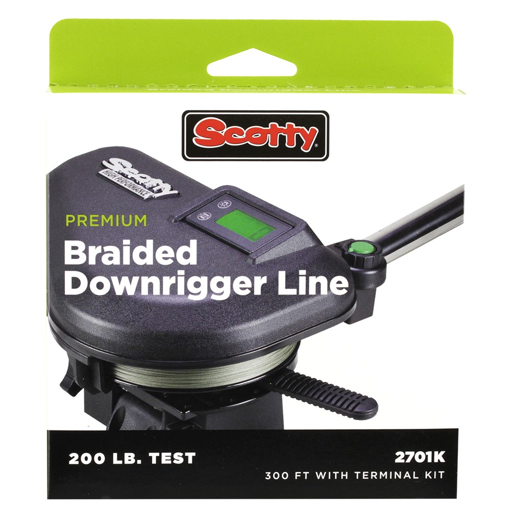 Scotty 2700K Premium Power Braid Downrigger Line 200Ft Of 200Lb Test