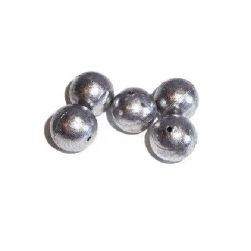 10 x DRILLED BULLET LEAD WEIGHTS 1oz