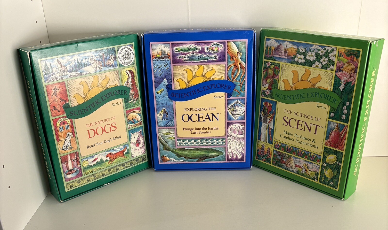 Scientific Explorer: Lot of 3 Experiments (NEW) Scents, Ocean, Nature of Dogs