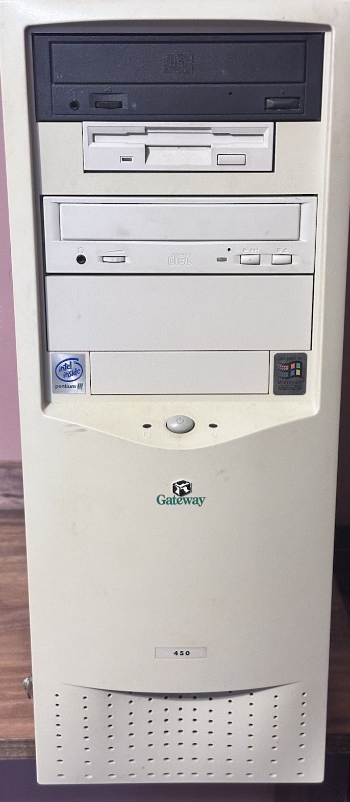Gateway LP MINITOWER TBR3 450 PIII Computer Windows 2000 Professional 250GB HDD