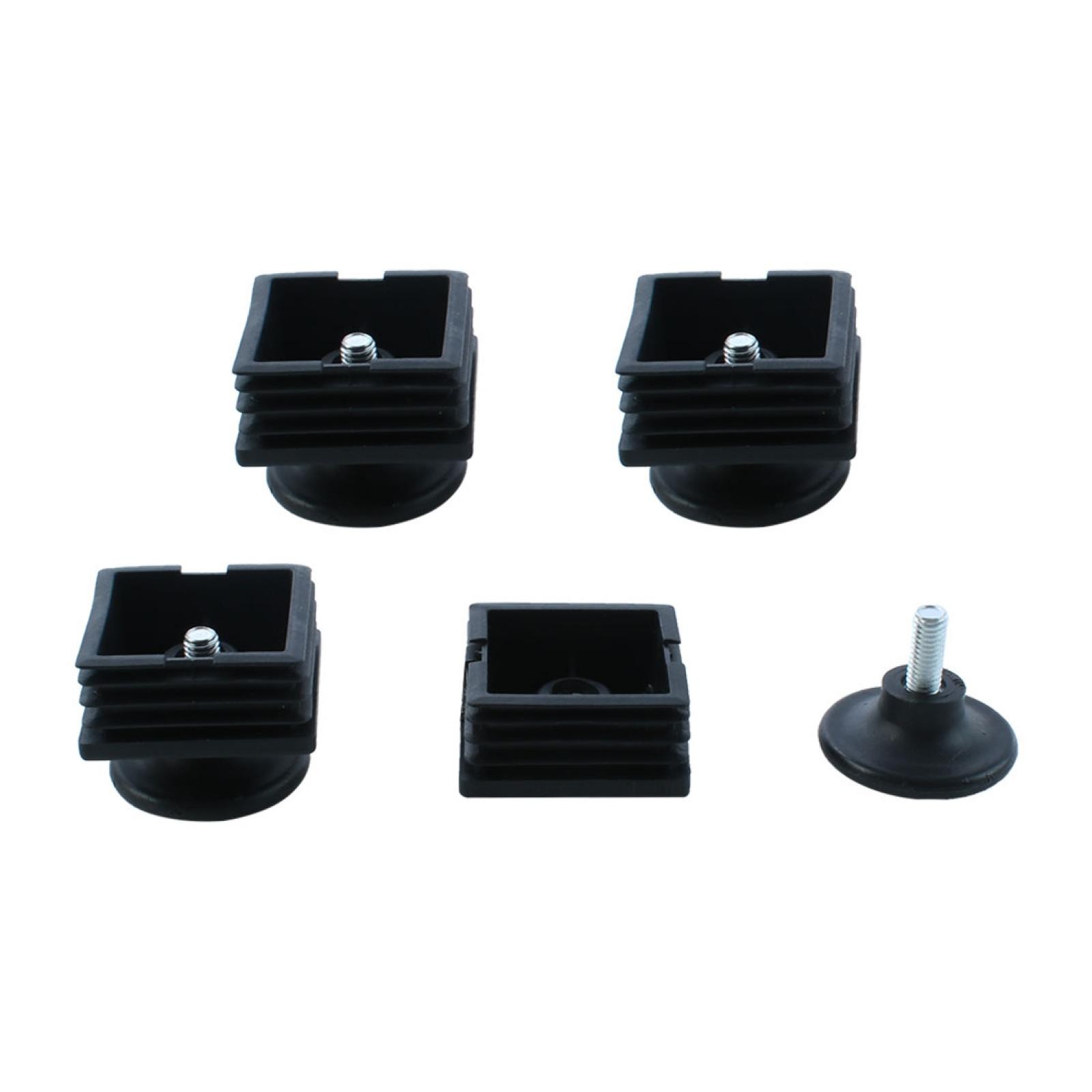 Adjustable Leveling Foot Square Insert 48mm x 48mm 4 Sets