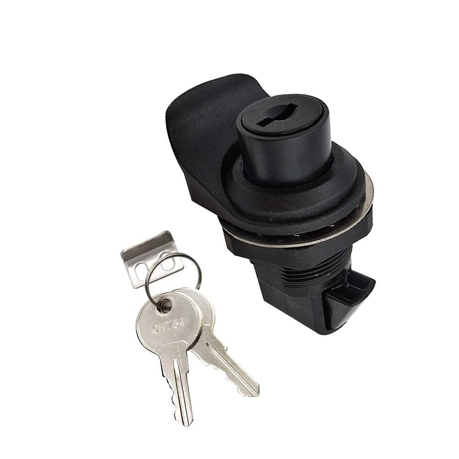 2PCS Push Button Latch Series Plastic & Metal to Close Latch with Locking for...