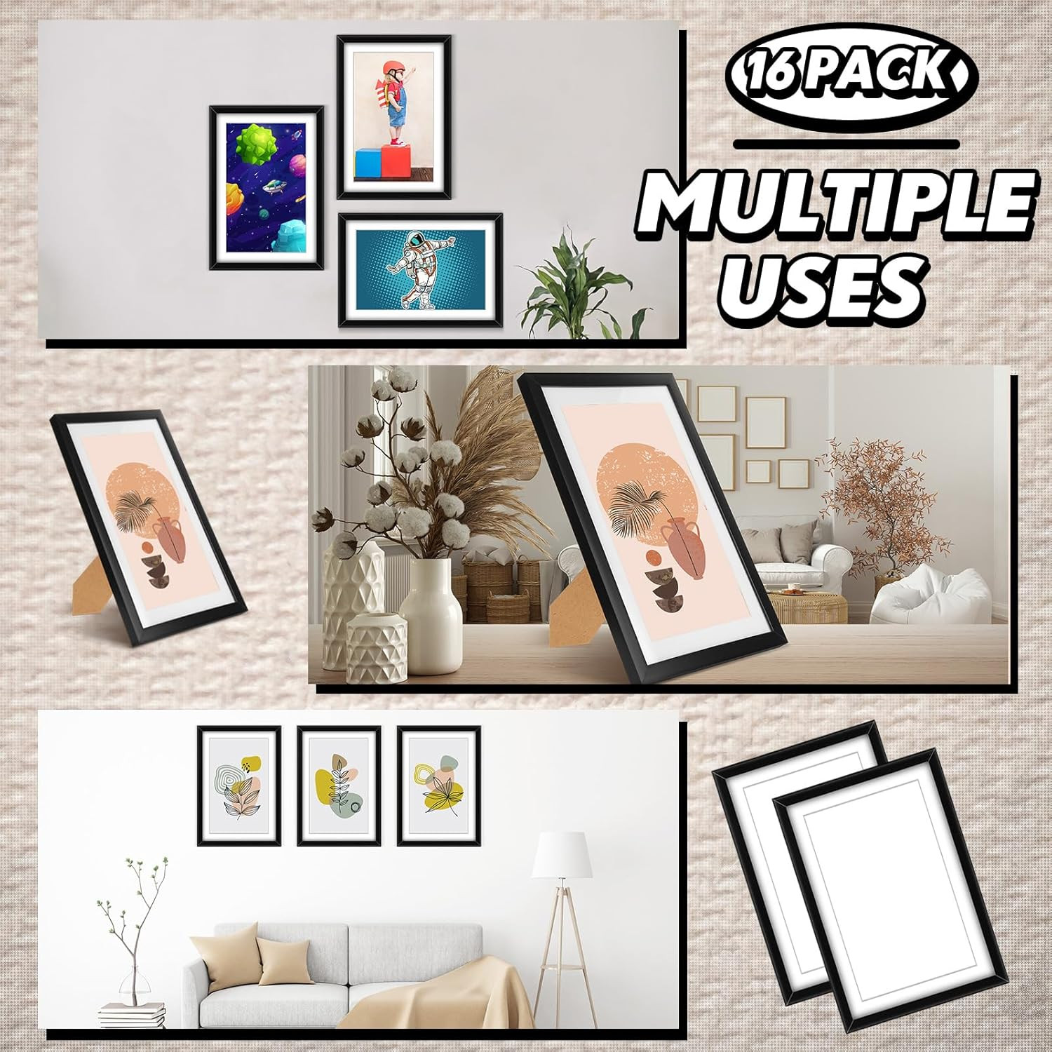 16 Pack Comic Book Frames with UV Protection - Display Current Comics Stylishly