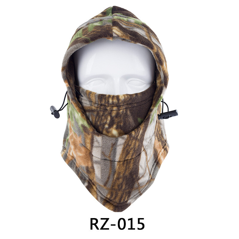Camo Balaclava Fleece Hunting Face Mask Winter Cold Weather Windproof Warm Hood