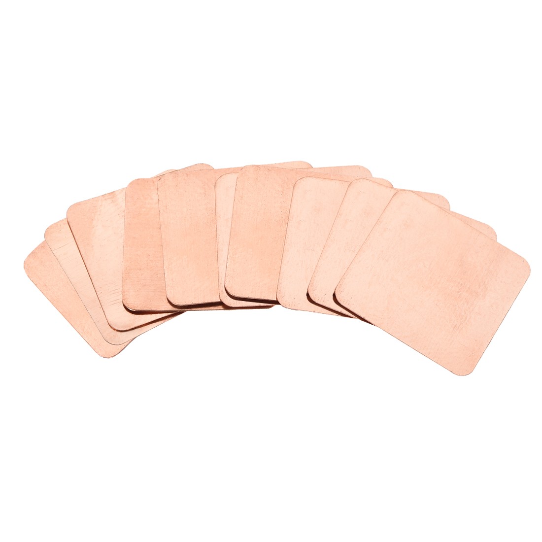 Flat IC Chipset Thermal Copper Heatsink for CPU GPU  15 x 15 x 0.1mm 10pcs
