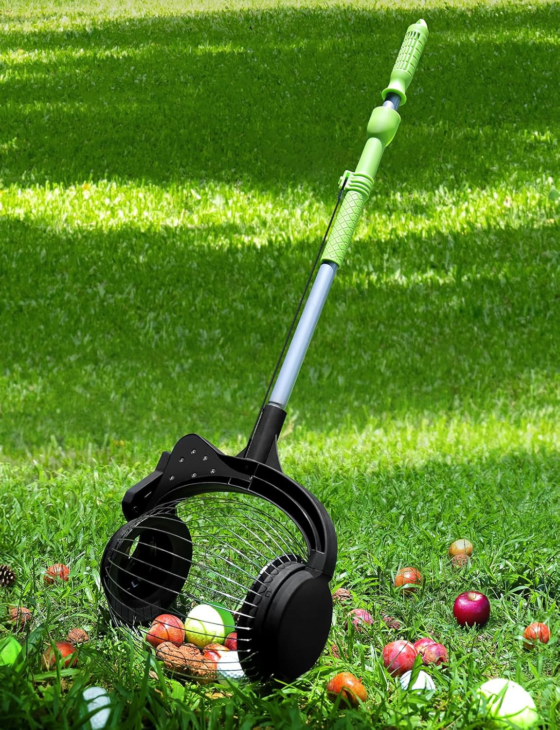 Acorn Nut Gatherer Roller 1.8Gal Picker Upper for Walnuts Chestnuts Apples