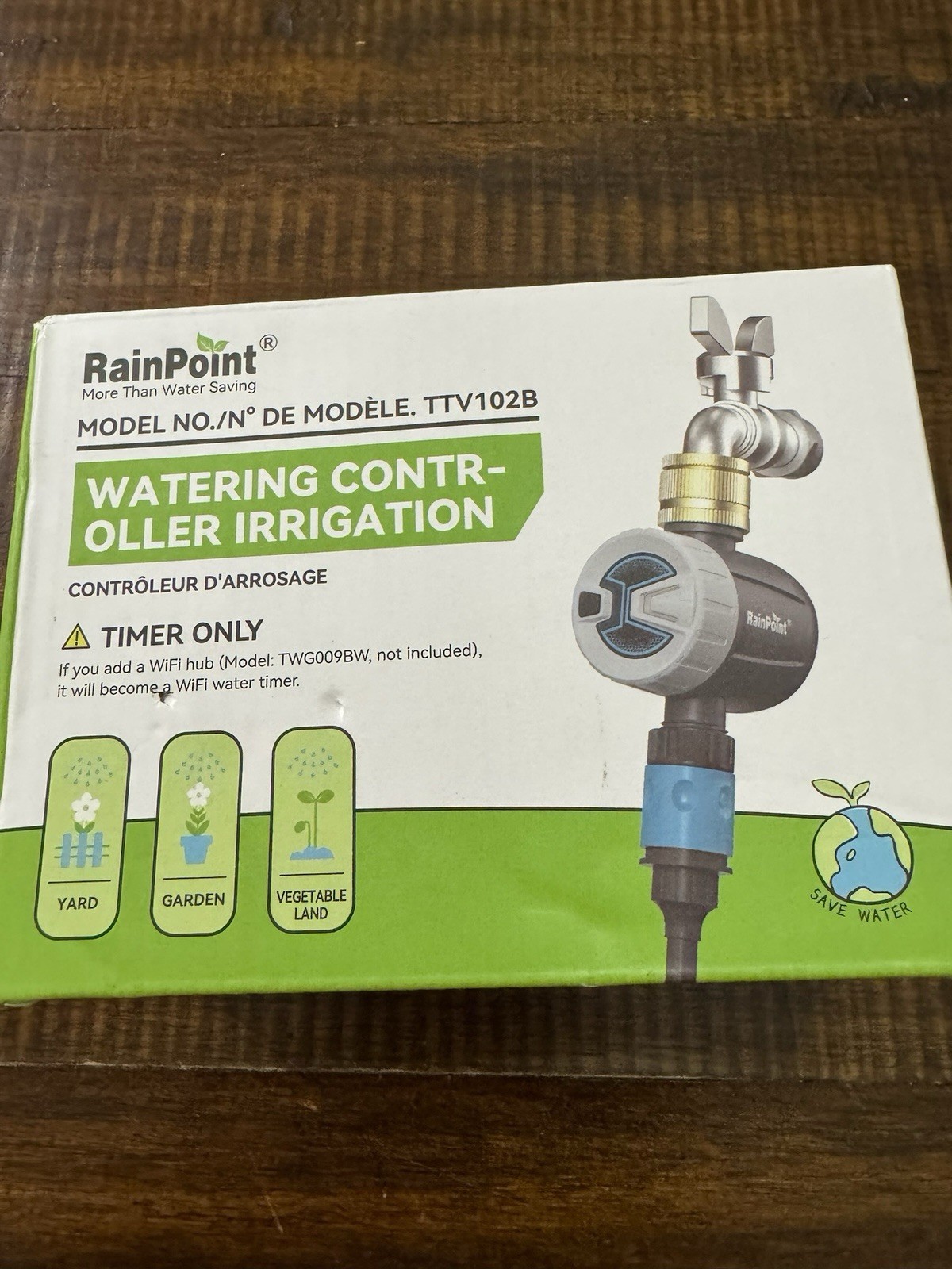 RainPoint TTV102B Automatic Hose Water Timer Irrigation Controller Open Box