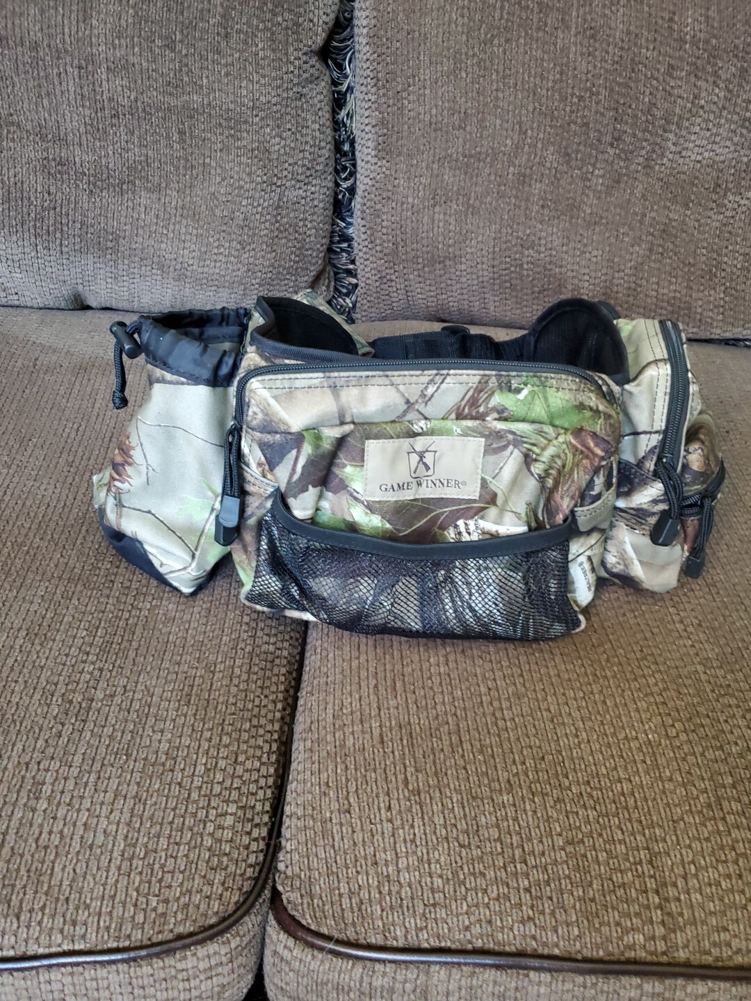 Game Winner Fanny Pack Camo 6 Pocket Waist Crossbody Hunting Hiking Fishing