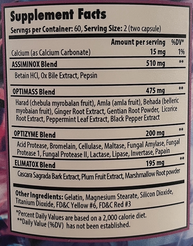 PROJECT AD RAVENOUS Digestive Support 120 Capsules