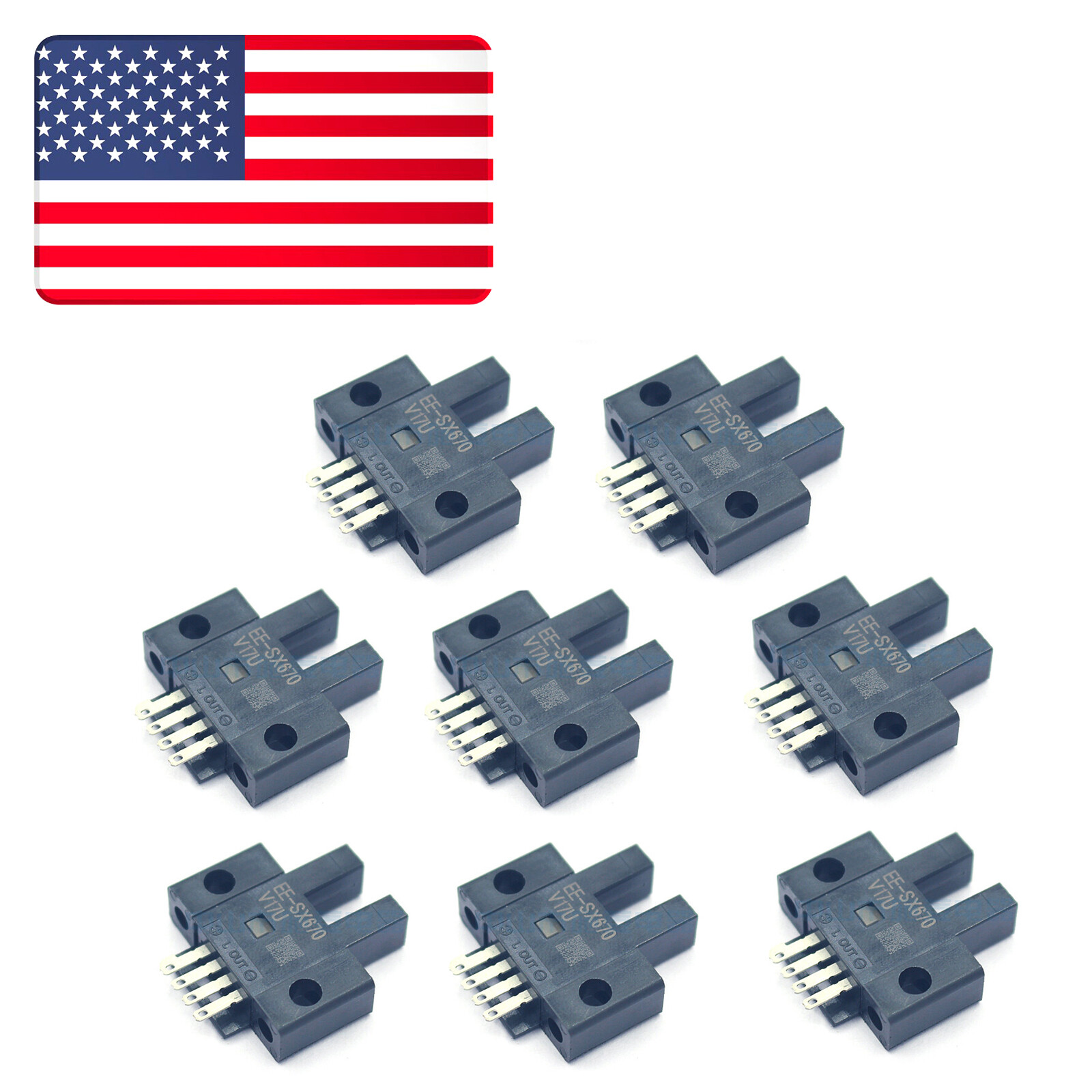 10 pcs EE-SX670 New Micro Photoelectric Sensor Replacement for Omron - US Stock