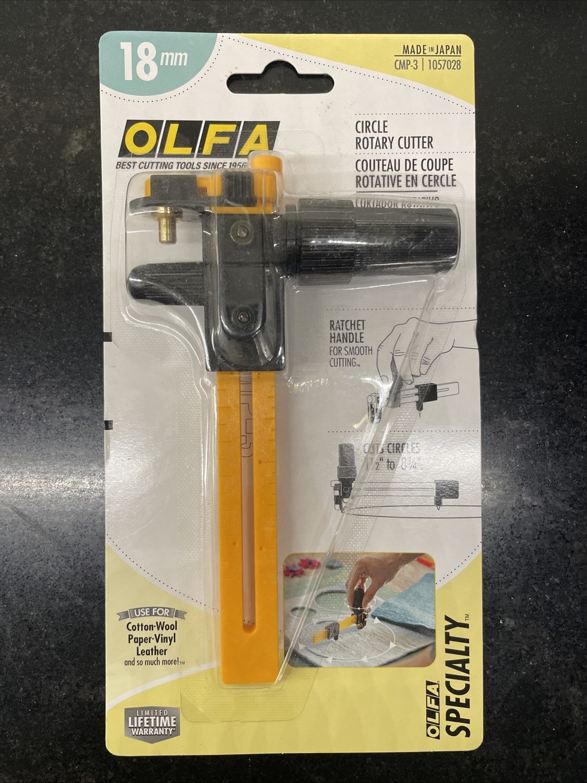 OLFA CMP-3 Circle Rotary Cutter, 18mm