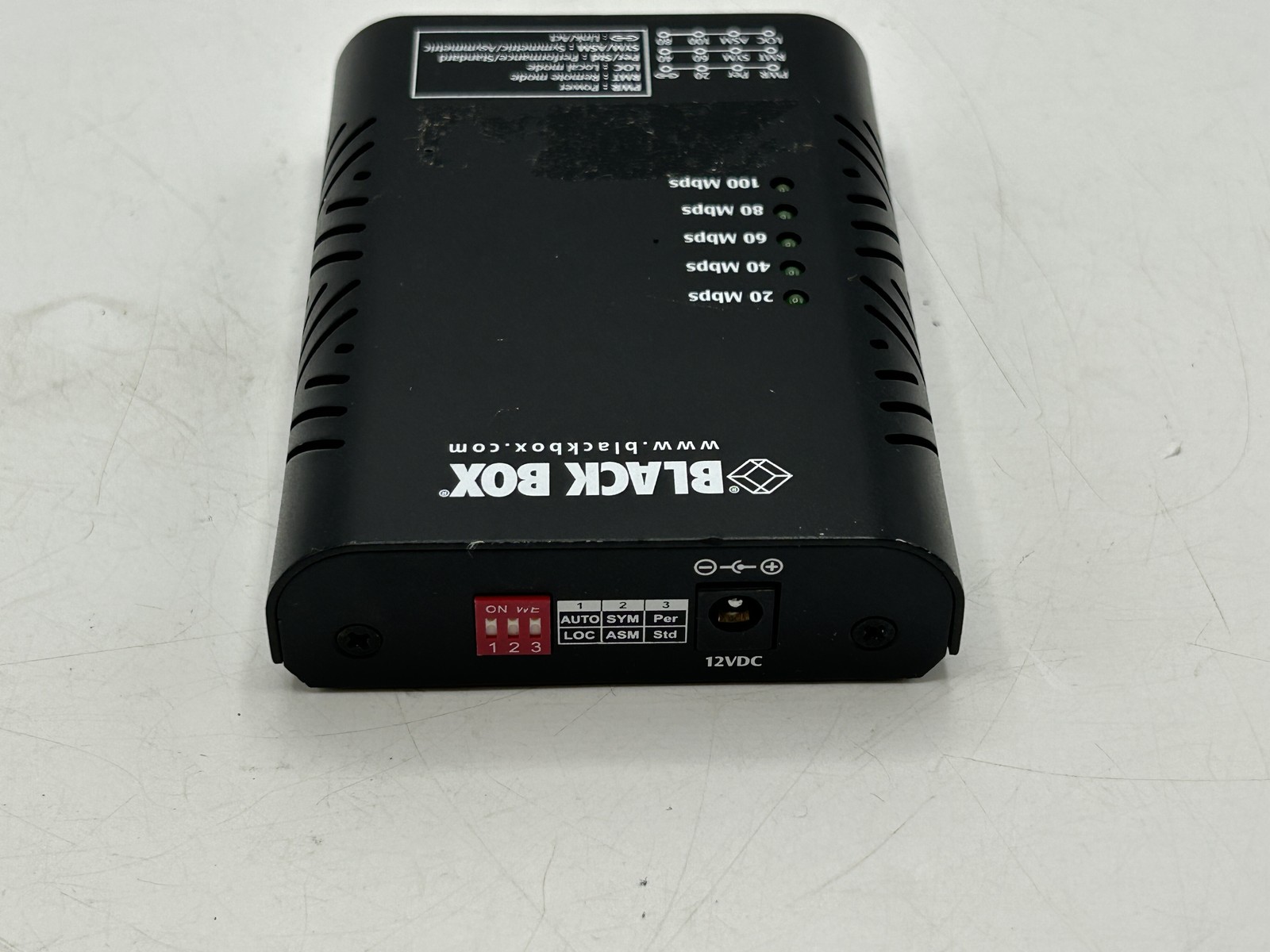 BLACK BOX LBS320A 2 PORT 10/100 ETHERNET SWITCHING USB BUS POWERING NO AC