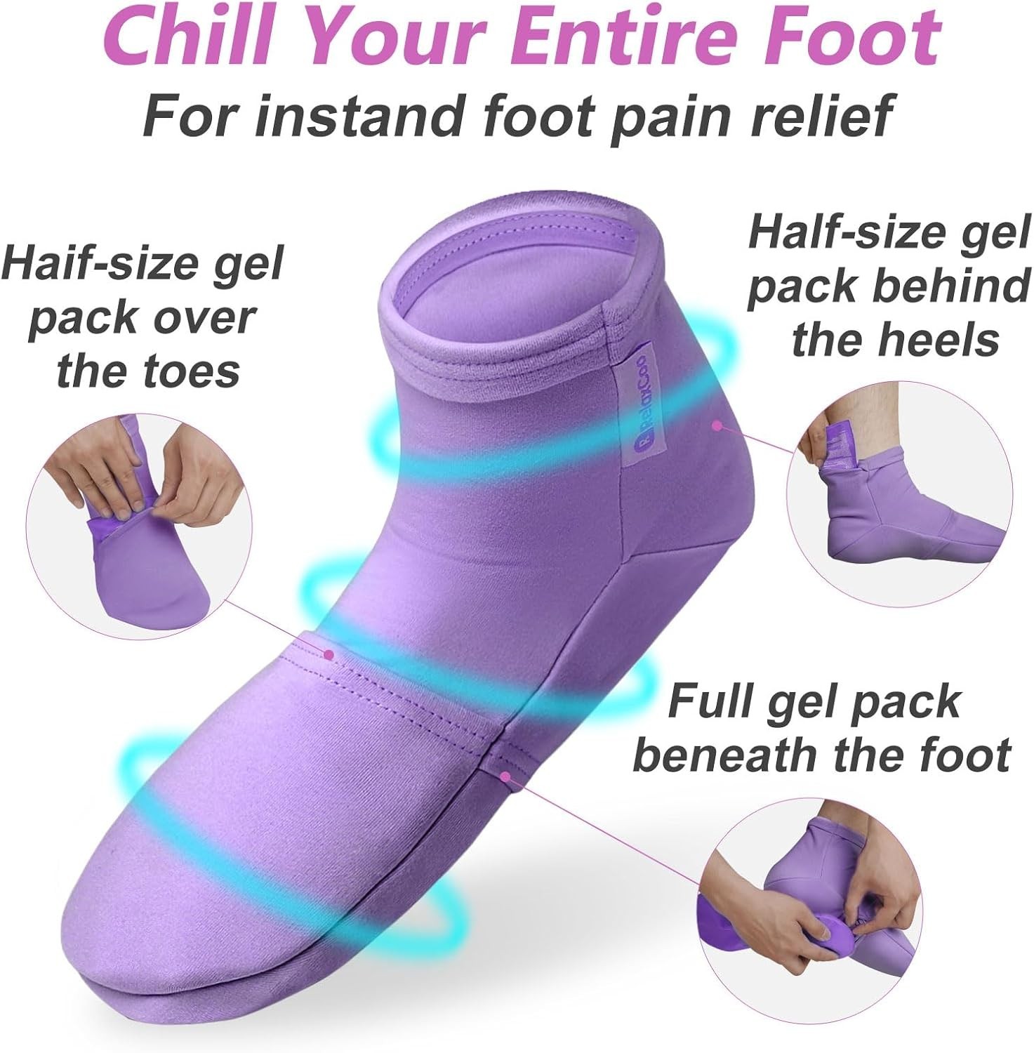 Cold Therapy Socks & Hand Ice Pack Gloves for Chemotherapy Small