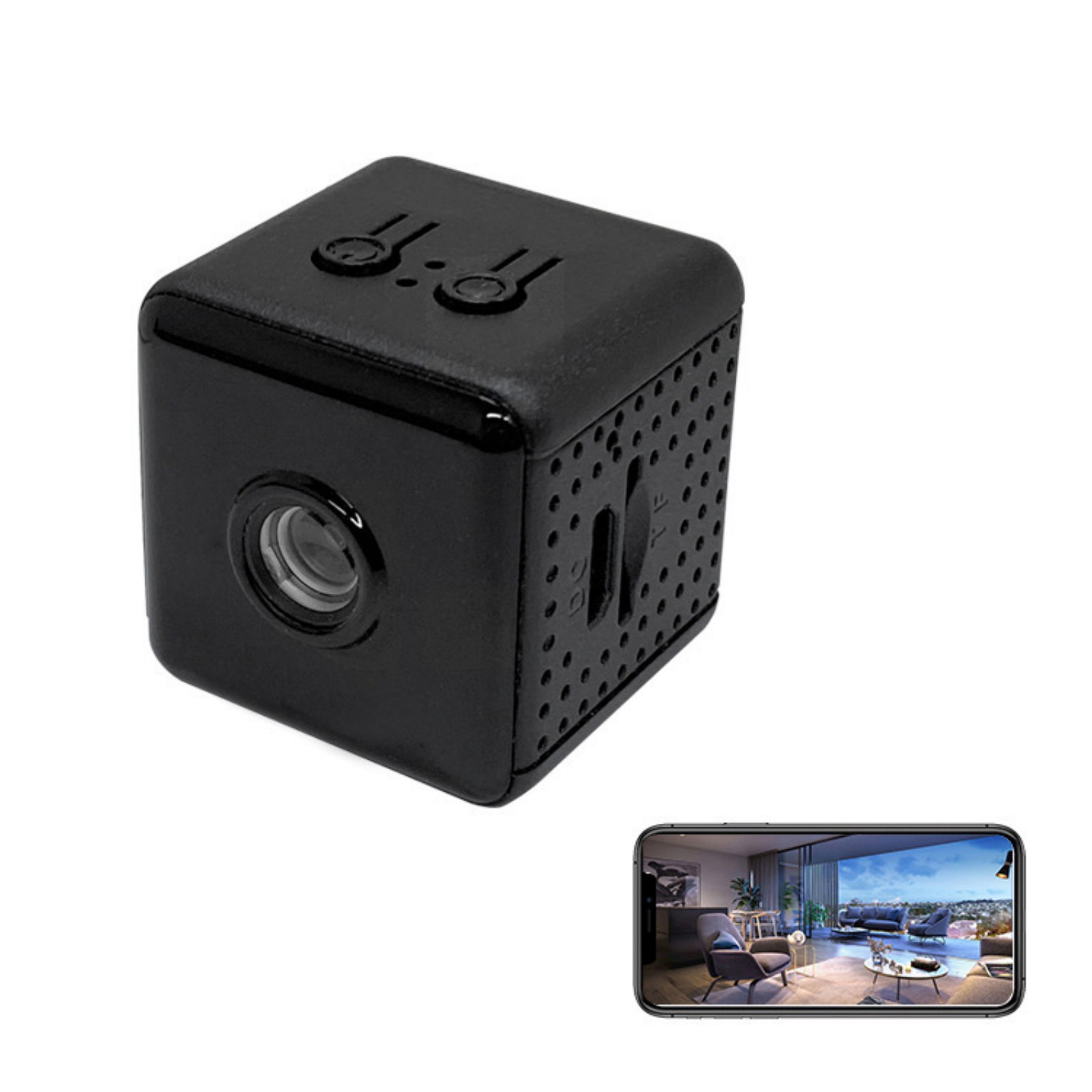 Mini Wireless Security Camera 1080P Night Vision Motion Alert Remote iOS Android