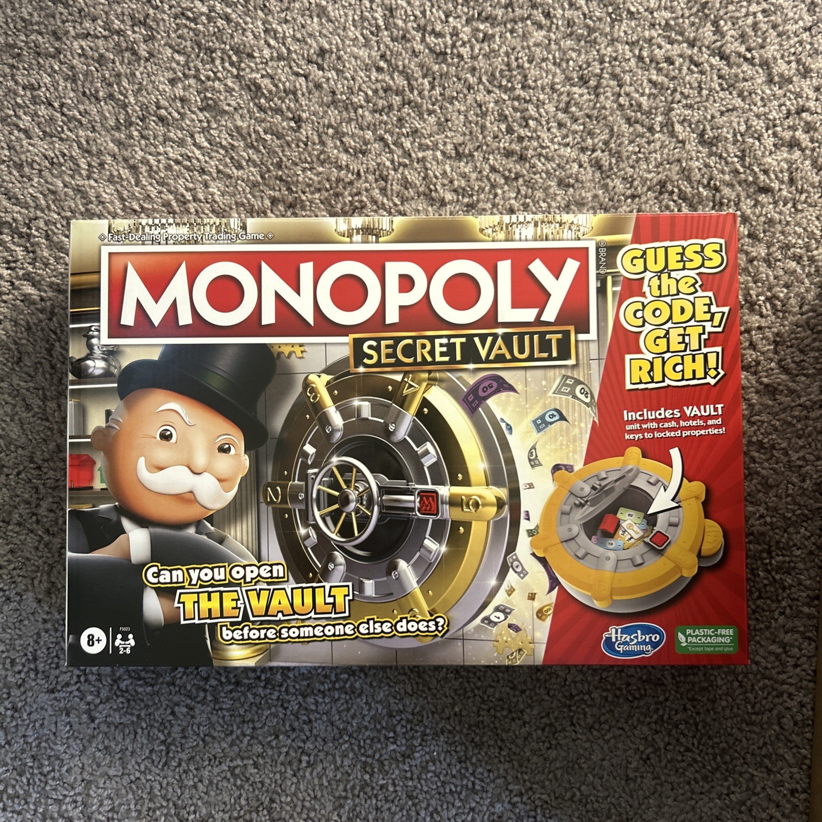MONOPOLY Secret Vault Board Game 100% Complete NEW IN BOX