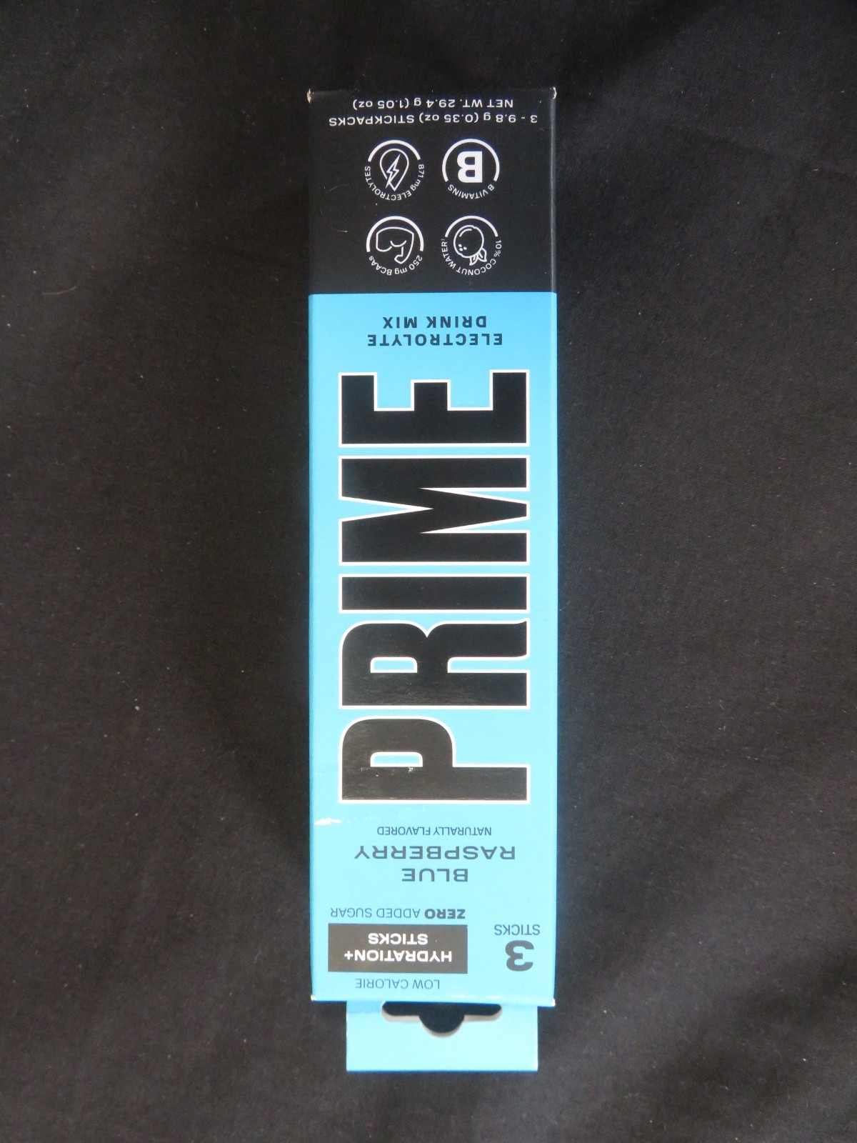 Prime Blue Raspberry Flavored 6 Hydration+ Sticks Packets Zero Sugar Added