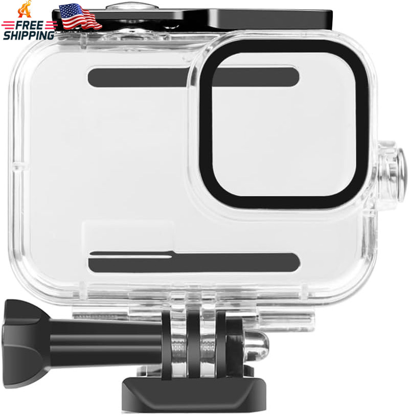 60M/196FT Waterproof Case for Gopro Hero13/Hero12/Hero11/Hero10/Hero9 Black Came