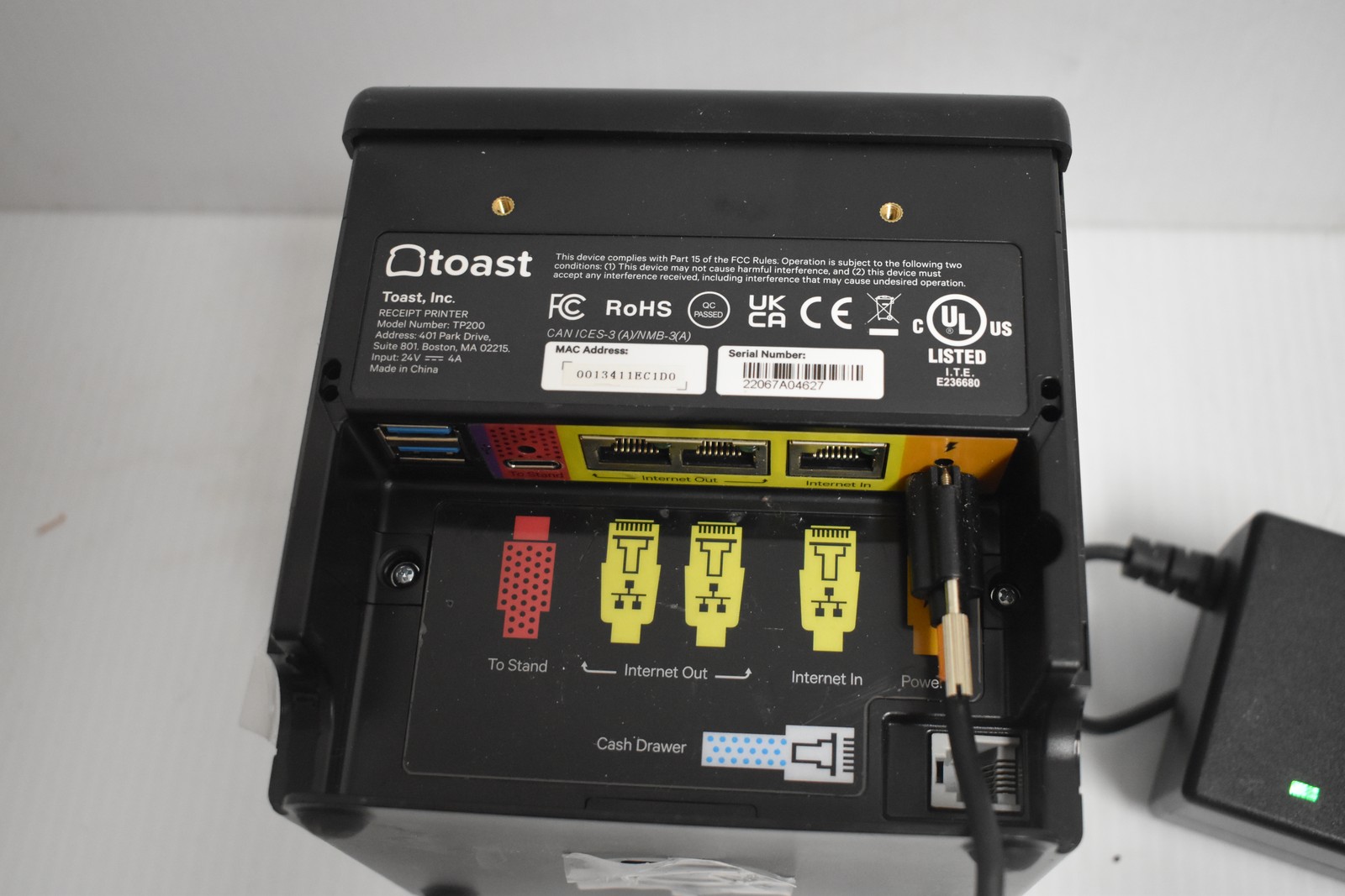 Toast Payment Processing Printer Model TP200 (PQD13)