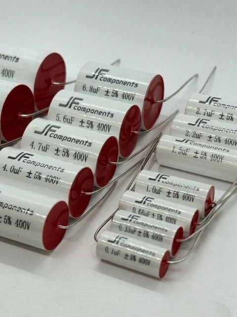   JFcomponents 2.7uF 400V MKP Metallized Poly Capacitor for crossover. 