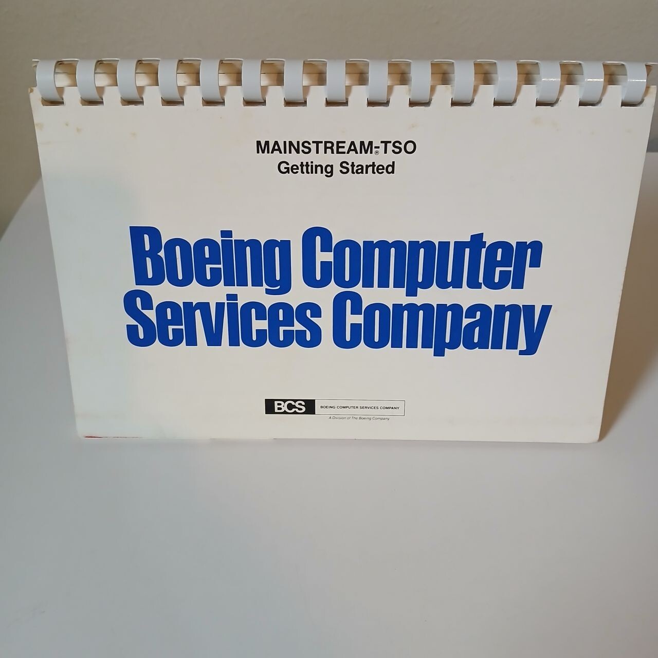 Boeing Computer Services Company Mainstream-TSO 1981 Vintage '80s Book IBM BCS