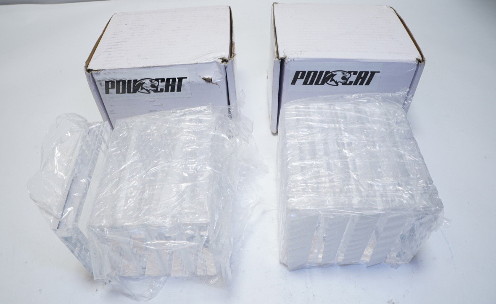 New Lot of 10 PDU CAT 44535 Faceted Rectangle Acrylic Award 5" x 3-1/2" x 1"