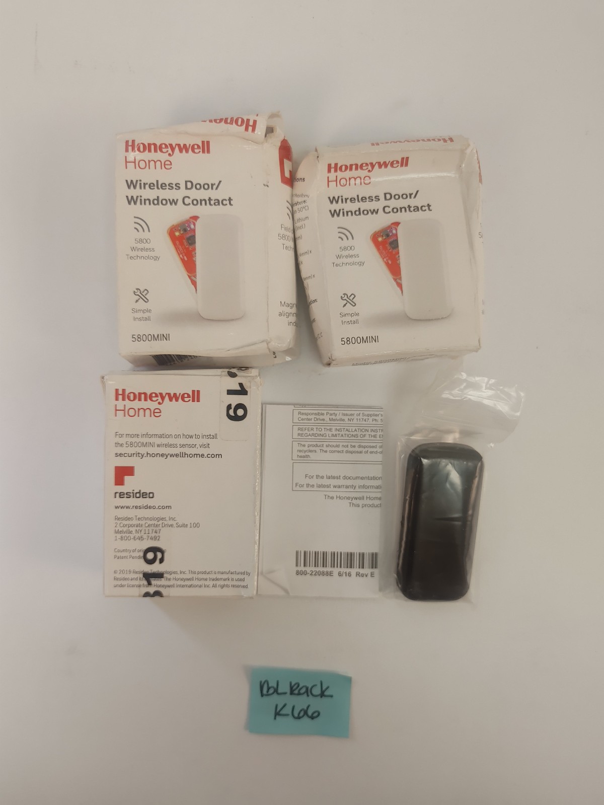 (Lot of 3) Honeywell 5800MINI Wireless Slim Contact Battery Magnet 5800 Mini NOS