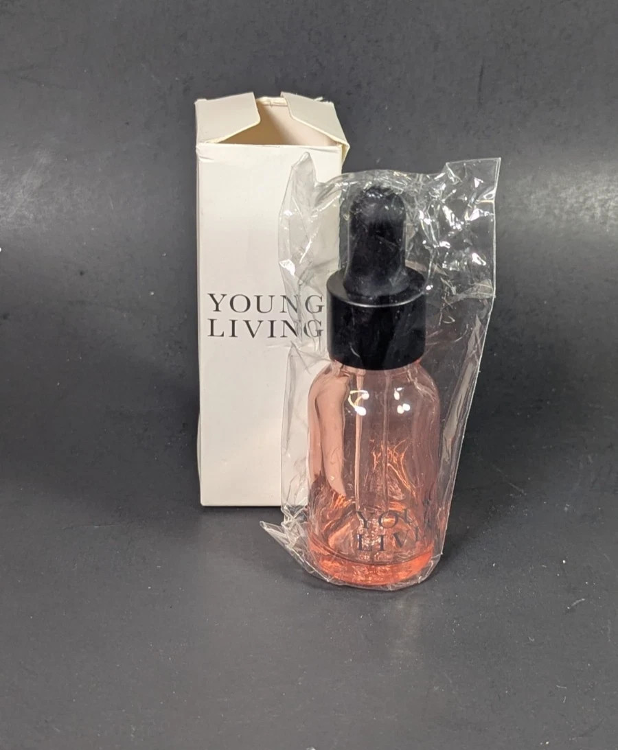 Young Living Essential Oils Empty Pink Glass Bottle Dropper 15m