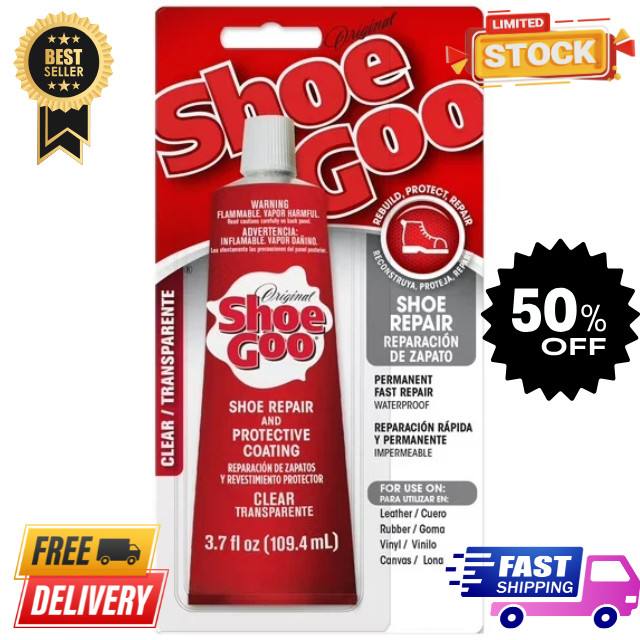 Shoe Goo 110010 Shoe Repair Adhesive Clear 3.7 fl. oz.