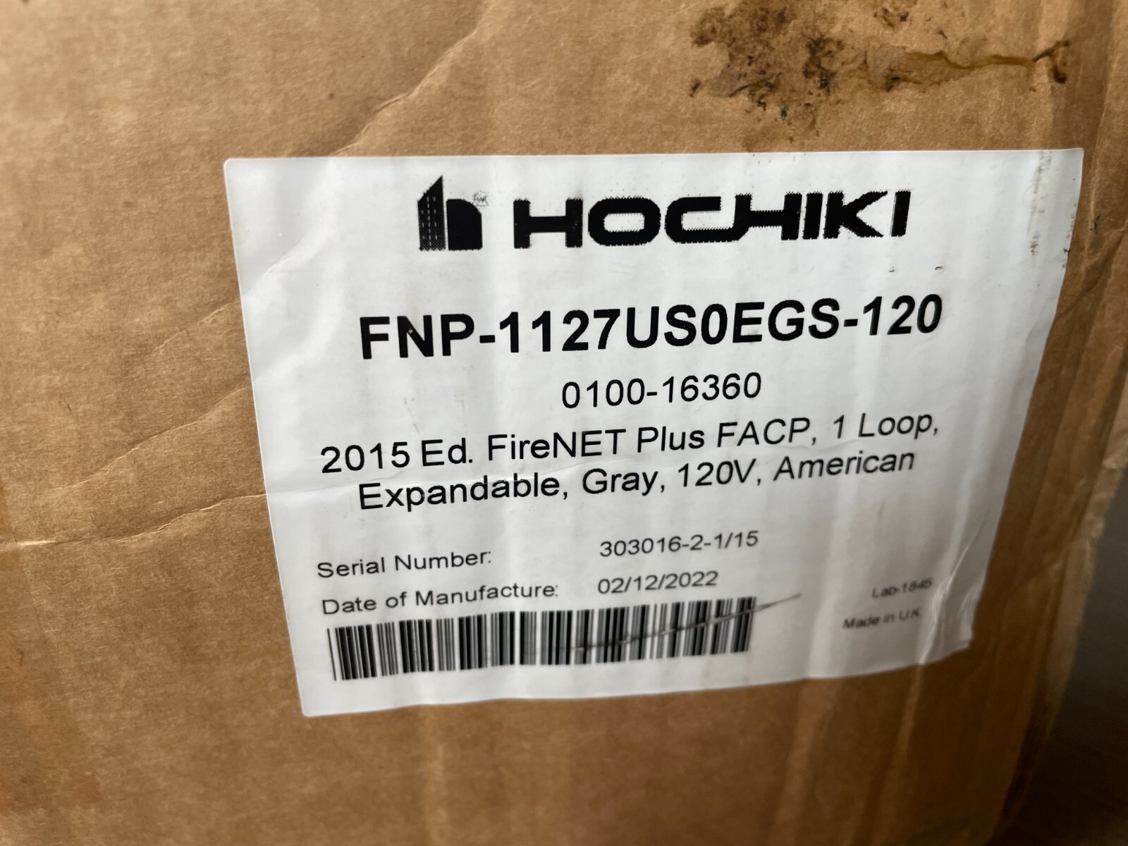 HOCHIKI FNP-1127US0EGS-120 -Addressable 1 Loop No Dialer, Expandable, Gray - PLC
