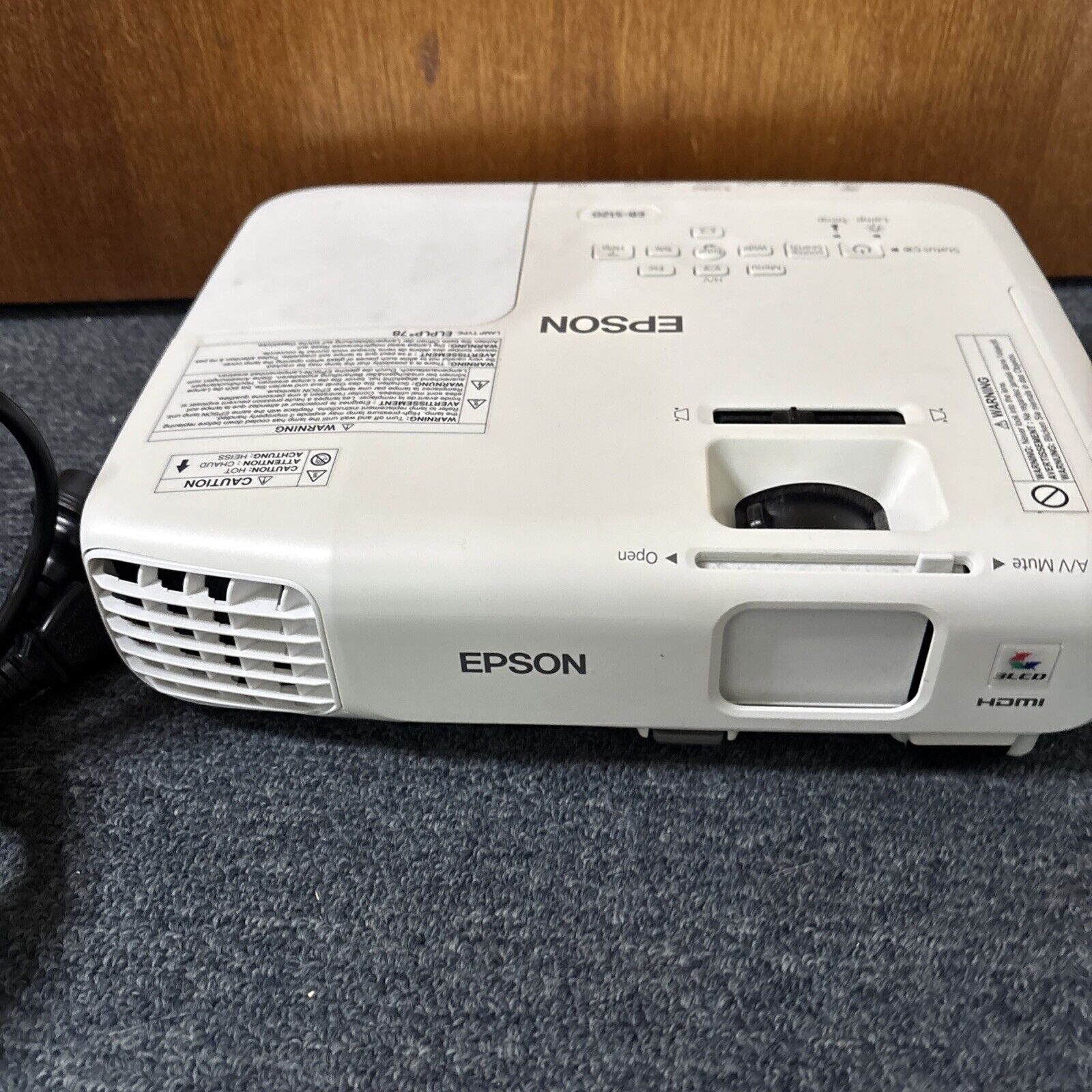 Epson EB-S120 LCD Projector HDMI VGA S-Video