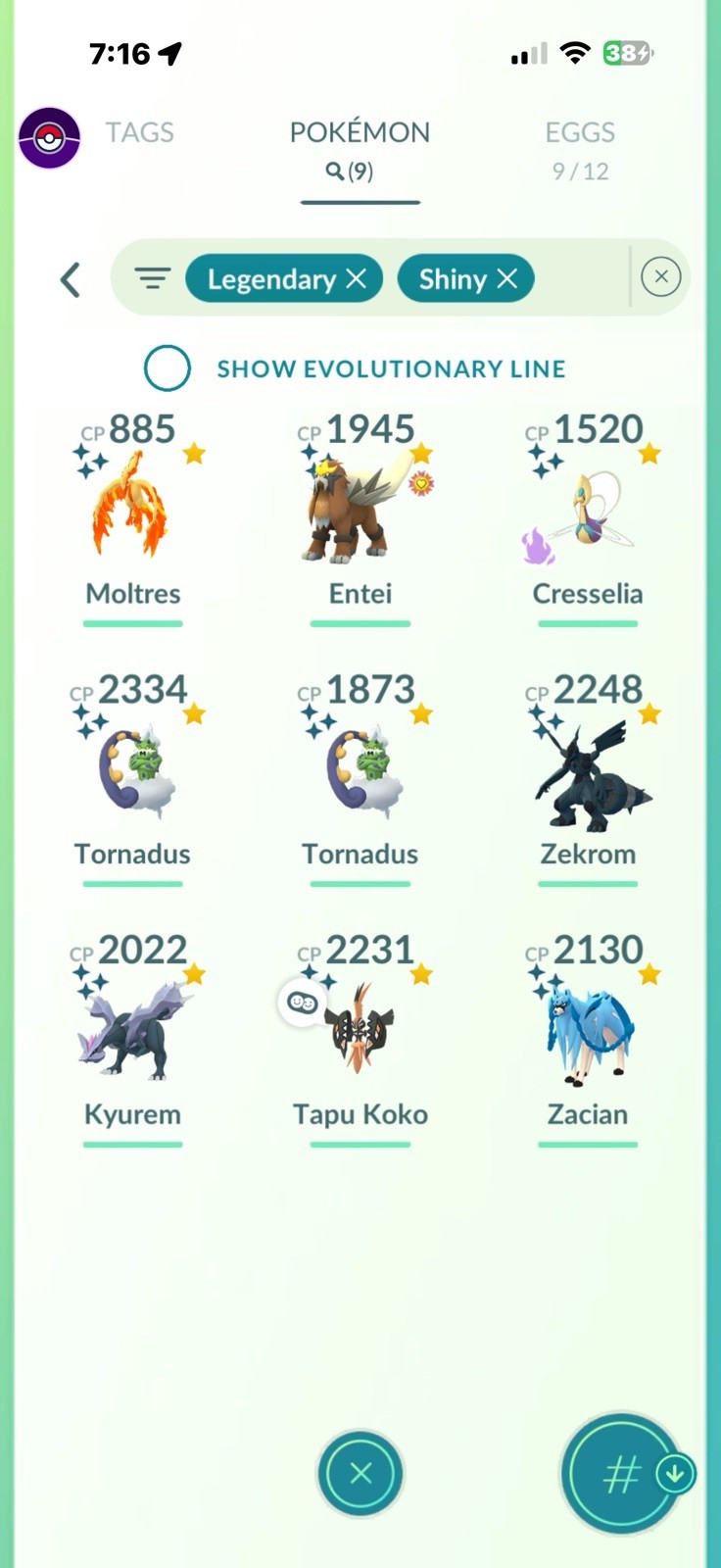 Pokémon GO Level 72 Game Account Legendary Shiny Pokémon ID DayWalker5150