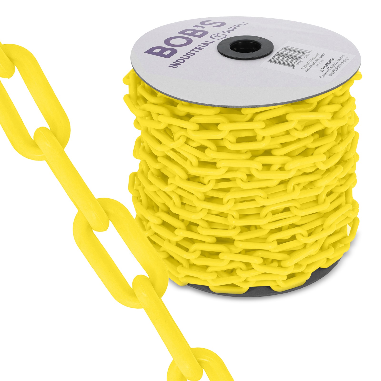 BISupply Plastic Chain Barrier 125ft Plastic Halloween Chain Crowd Control