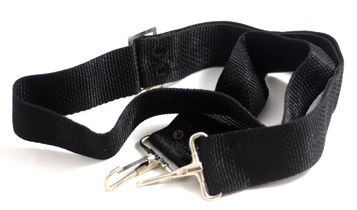 BLACK 1 1/2 INCH WIDE ADJUSTABLE CAMERA OR CAMERA BAG STRAP (EXCELLENT)