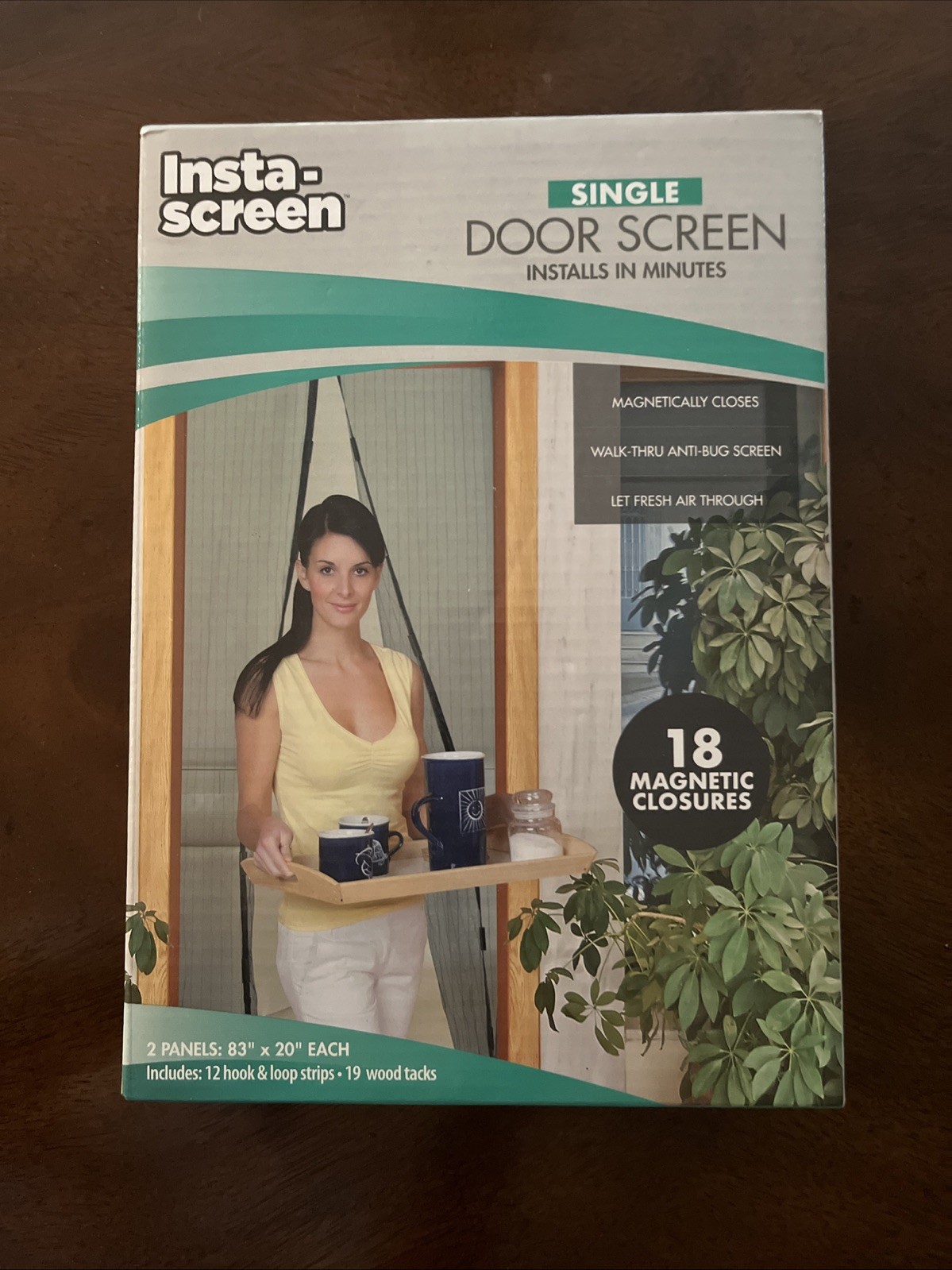 Insta Screen Single Door Screen 2 Panels 83"By 20". Model Jb7513 Anti Bug