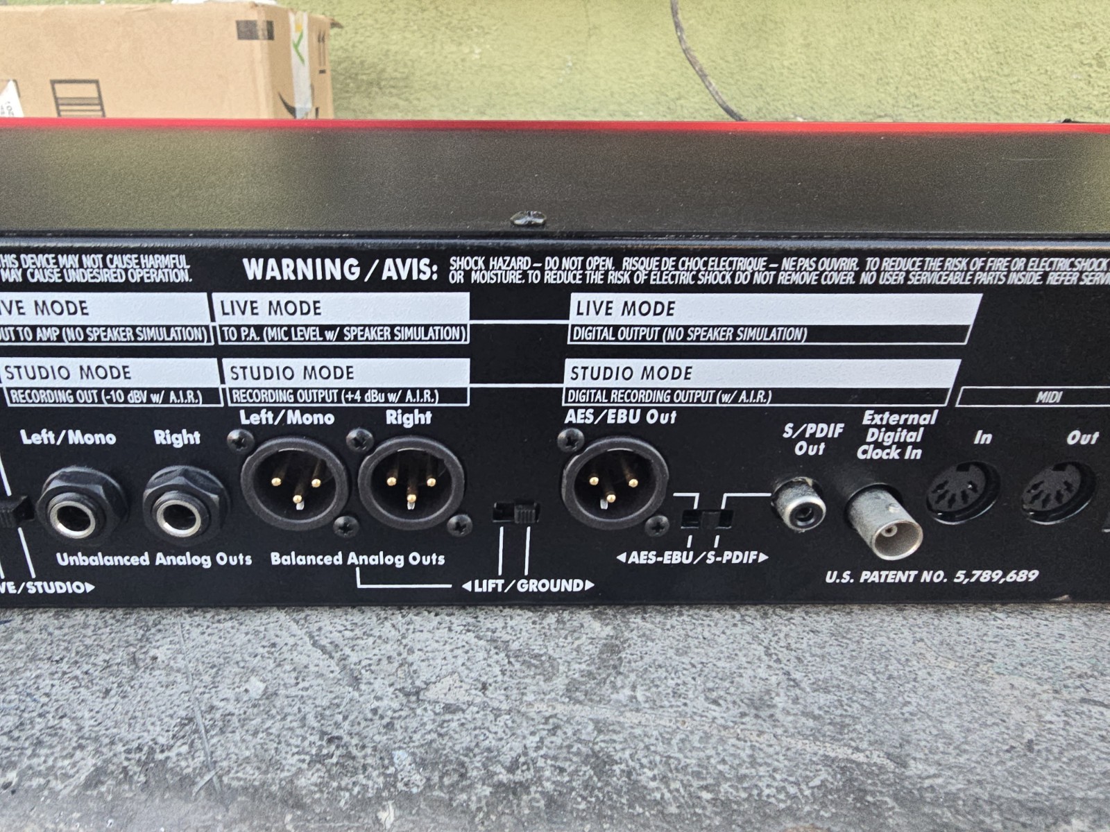 Line 6 POD Pro Rack Multi-Effects Processor for Electric Guitar Digital