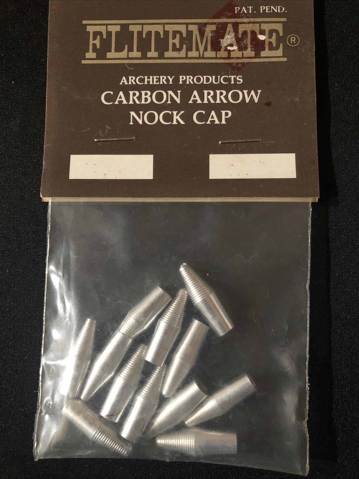 Flitemate 12 Pack Archery Arrow Nock Pins Carbon Arrow Nock Caps