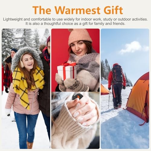 Hand Warmers Rechargeable 2Pack,14000mAh Electric Hand Warmers with orange