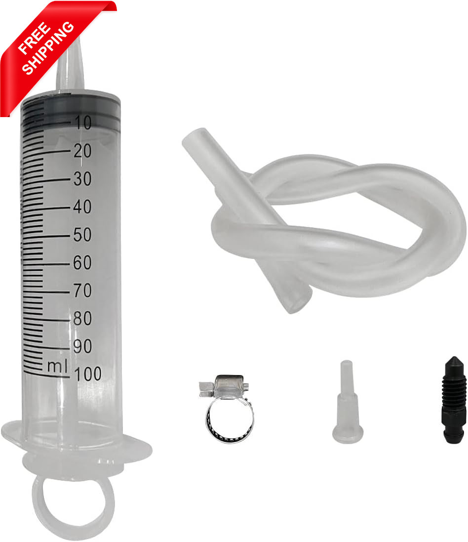 Brake Bleed Kit, Hydraulic Disc Brake Clutch Bleeder Tool with 100ML Syringe 50C