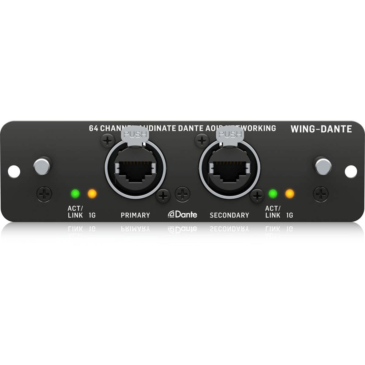 Behringer WING Expansion Card for 64x64 Channel Audinate Dante AoIP Networking