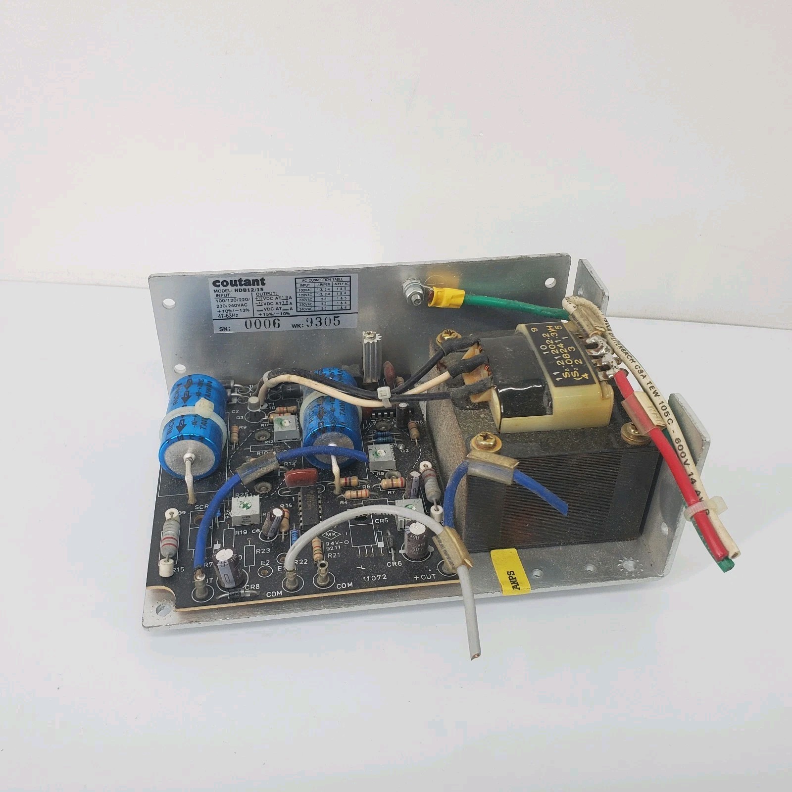 Coutant HDB 12/15 Power Supply