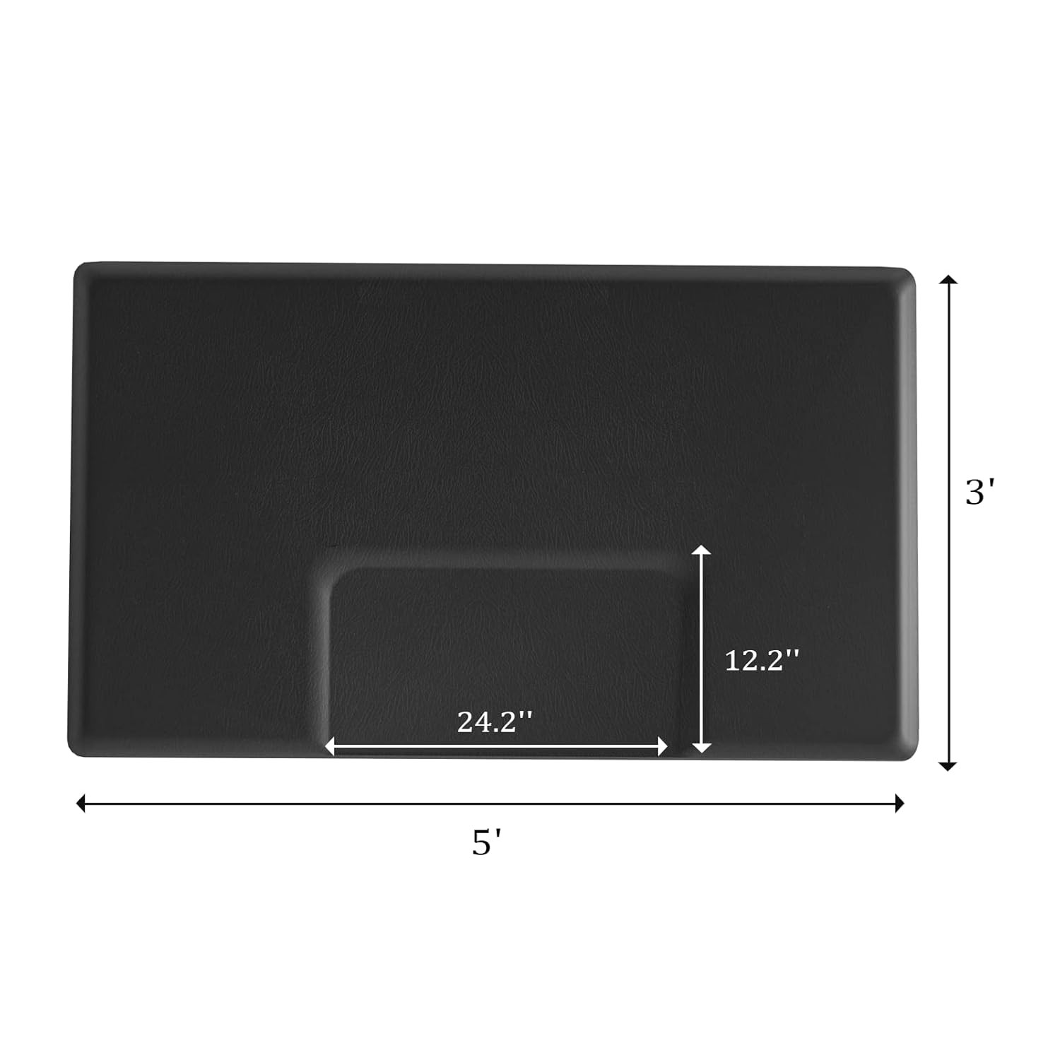 Anti Fatigue Mat 3 x 5 Feet – 3/4'' Thick Comfort Mat for Hair Stylist Standing